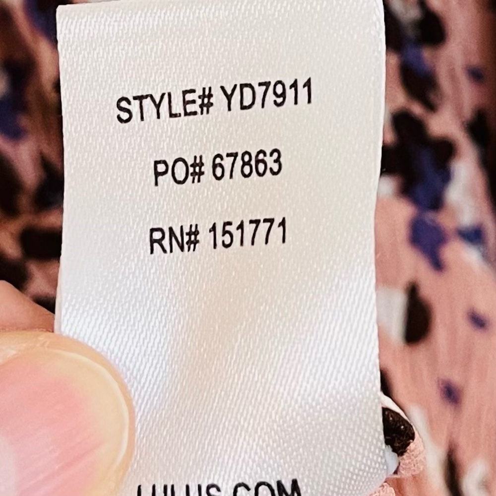 Lulus Parkside Mauve Multi-Print Mini Dress Women Size XS Pink/Purple - Picture 7 of 12